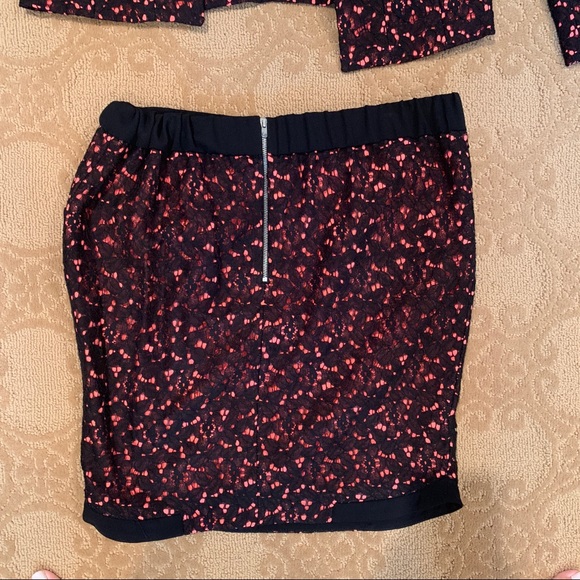 Sandro lace crochet blazer and skirt set - Picture 6 of 7